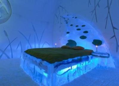 هتل یخی دوگلیس کبک کانادا، یک تجربه یخی شگفت انگیز